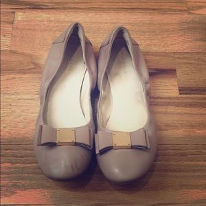 Cream Cole Haan flats